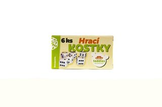 Kostky hrací 6ks v krabičce