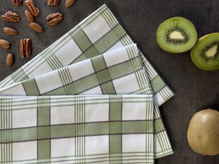 Utěrka Extra savá Káro khaki 50x70 cm 3 ks