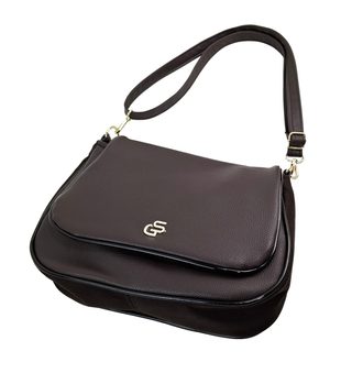 GROSSO Čokoládově hnědá crossbody kabelka