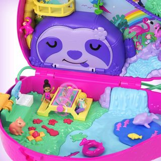 MATTEL Polly Pocket Pidi Pocketková kabelka Rodina lenochodů