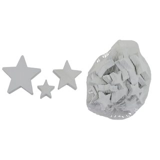 Dekorační hvězda, 24 ks D6398-01 - 2,5 - 6 x 2,5 - 6 x 0,7 cm