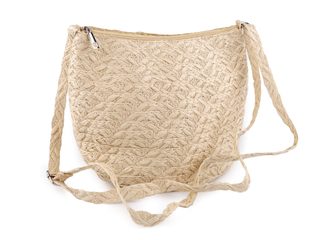 Kabelka z papírové slámy crossbody 23x30 cm