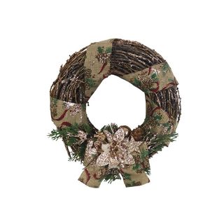 Vánoční dekorační věnec P1737/1 Ø25 cm