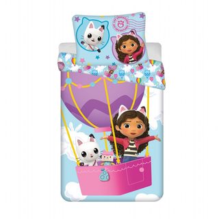 Povlečení Gabbys Dollhouse Balloon 140x200, 70x90 cm