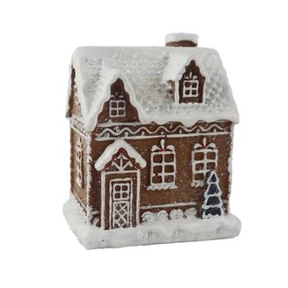 Dekorace perníčkový domeček X7396 - 8.1 × 6 × 10.3 cm