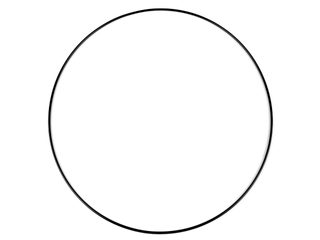 Kovový kruh pro lapač snů Ø30 cm