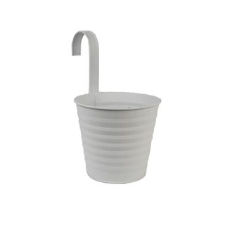 Květináč plechový k zavěšení K2576-01 - dia 16 x 14 x 26,5 cm