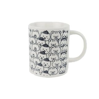Porcelánový hrnek medvídci X8697 - 360ml; 345 g; D80xH95xBD78mm