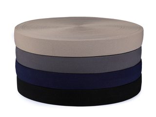 Pruženka s keprovým vzorem na opasky a šle šíře 40 mm METRÁŽ