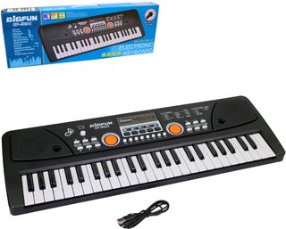 Pianko dětské 49kláves elektronický klavír na baterie s mikrofonem USB