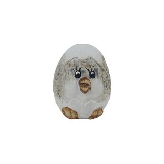Dekorace kuřátko ve skořápce X7711/1 - 4,5*3,8*4,7cm