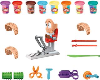 HASBRO PLAY-DOH - Bláznivé Kadeřnictví - Kreativní Set s Modelínou a Nástroji