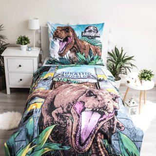 Povlečení Jurský svět "Roar" svítící efekt 140x200, 70x90 cm