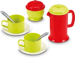 ECOIFFIER Sada baby dětské nádobí + odkapávač 42ks plast v krabici