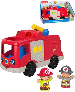 Fisher-Price Little People hasičský vůz (baterie, světlo, zvuk)