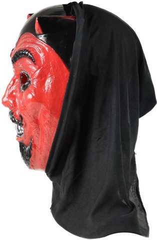 KARNEVAL Maska čert s rohy s šátkem *KARNEVALOVÝ DOPLNĚK*