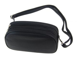 Dudlin Fuchsiově růžová menší crossbody dámská kabelka se třemi oddíly