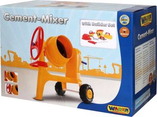 Wader dětská míchačka Construct žlutá (přilba + nářadí) 50649