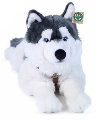 Plyšový husky 60 cm ležící (eco-friendly)