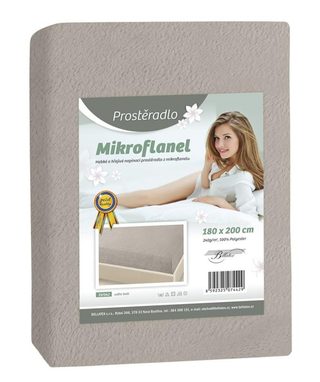 Prostěradlo Mikroflanel Šedá 19/042