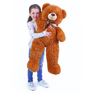 Velký plyšový medvěd Oskar 90 cm hnědý