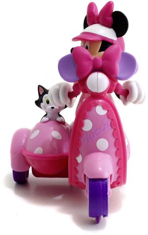 Jada RC skútr se sajdkárou Minnie (vysílačka, baterie, figurka)