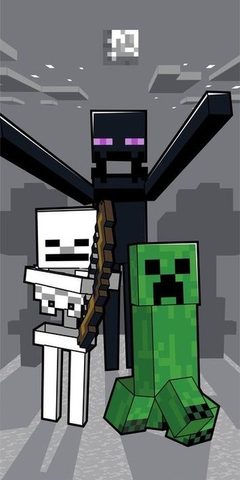 Osuška Minecraft Mob Attack - 70/140 cm
