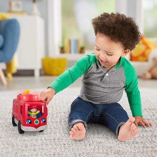 Fisher-Price Little People hasičský vůz (baterie, světlo, zvuk)