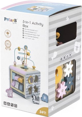 Viga PolarB box aktivit 5v1 (labyrint, dřevo)