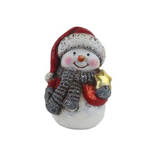Dekorativní sněhulák Morex X6226 – keramika, 11 cm