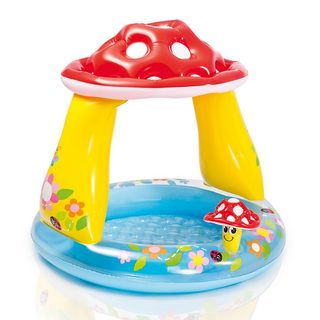 Nafukovací bazén se střechou muchomůrka 102 cm x 89 cm, 1-3 roky