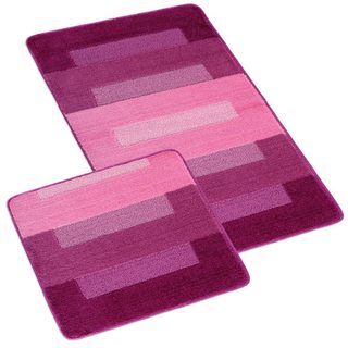 SADA BANY 60x100 + 60x50 cm - bez výkroje Růžová,Vínová 760/008