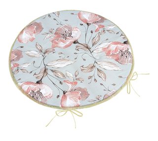 Sedák Adéla kulatý hladký Lososová,Šedá 79/238 průměr 40 cm