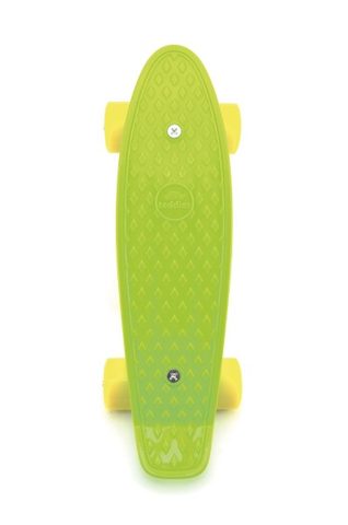 Skateboard - pennyboard 43cm, nosnost 60kg plastové osy, zelená, žlutá kola