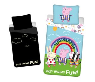 Povlečení Peppa Pig PEP125 svítící efekt 140x200, 70x90 cm