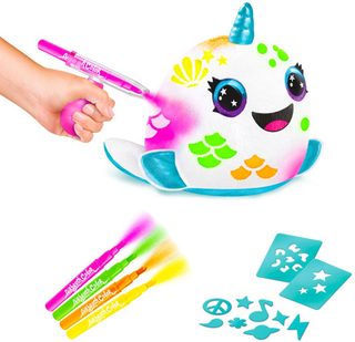EP Line Airbrush Neon Squish Pals Paint Can set plyšák k vybarvení 3 druhy