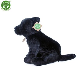 Plyšový pes stafordšírský bulteriér 30 cm černý