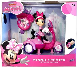 Jada RC skútr se sajdkárou Minnie (vysílačka, baterie, figurka)