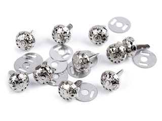 Dvounožkový hřeb / kovové nožičky na kabelky filigrán Ø10 mm; 12 mm 10 sad