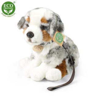 Plyšový pes australský ovčák 27 cm ECO-FRIENDLY