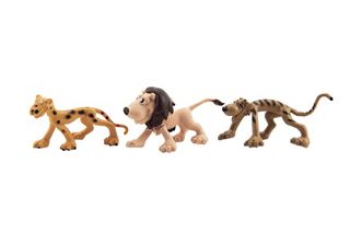 Zvířátka veselá safari ZOO plast 9-10cm 6 kusů