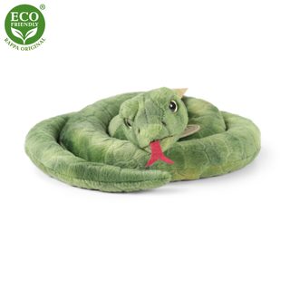 Plyšový had zelený 90 cm ECO-FRIENDLY