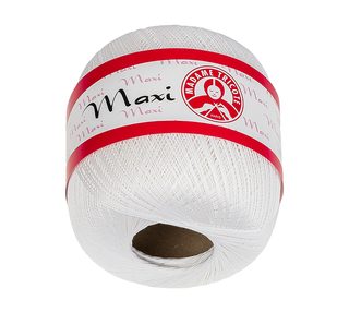 Příze MAXI MT Bílá 0003 100g / 565 m