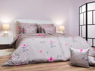 Povlečení flanel Ibišek opál 140x200, 70x90 cm