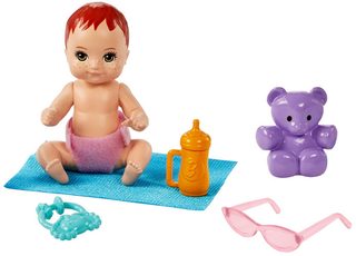 Barbie chůva (herní set s kočárkem a doplňky) Mattel