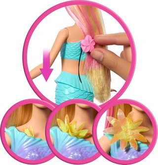 Barbie mořská víla (kouzelná květina, blond, Mattel)