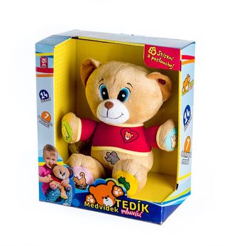 Medvěd Tedík česky mluvící plyš 30cm