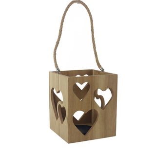 Svícen se srdíčky D7516 - 15.00 × 15.00 × 18.00 cm
