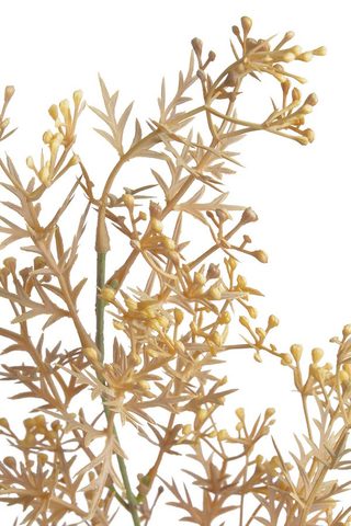 Umělá větvička broom bloom 76 cm - žlutohnědá