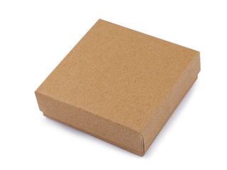 Krabička na šperky natural 9x9 cm